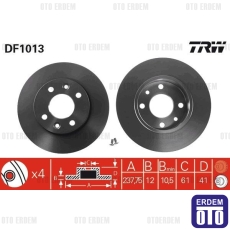 Renault Clio 1 Ön Fren Diski 7701204282 7701204282