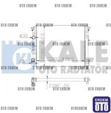 Renault Clio 2 Motor Su Radyatörü 2 Sıra 8200343476 8200343476