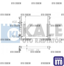 Renault Clio 2 Motor Su Radyatörü 2 Sıra AL-PL 7700428658 7700428658