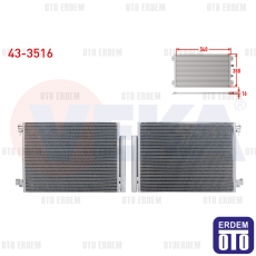 Renault Clio 4 / Captur / Dacia Dokker / Duster / Logan 2 / Sandero Stepway Ön Klima Radyatörü 2012-2020 43-3516 43-3516