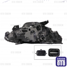 Renault Clio 5 Ön Far Lambası Sol Siyah Labo LB11-35004L 