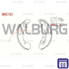 Renault Clio III Mikra Note Fren Pabucu Balata Arka 2005-2013 WBS1101 