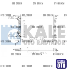 Renault Clio Motor Su Radyatörü 2 Sıra  7701034770 7701034770