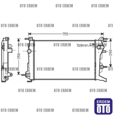 Renault Fluence Motor Su Radyatörü 1 Sıra 214100068R 214100068R