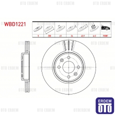 Renault Grand Scenic Fren Diski Ön Havalandırmalı WBD1221CD 