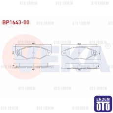Renault Kangoo Fren Balata Ön BP1643-00 