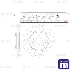 Renault Kangoo Fren Diski Ön 1998- WBD1441CD 