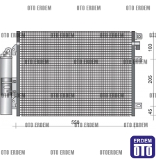 Renault Kangoo Klima Radyatörü 8200106950 8200106950