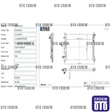 Renault Laguna 1 Motor Su Radyatörü 2 Sıra  7701038237 7701038237