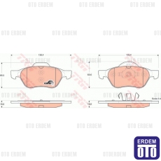 Renault Laguna 2 Ön Fren Balatası TRW 410601237R 410601237R