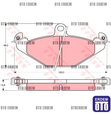 Renault Laguna Arka Fren Balatası 7701203726 7701203726