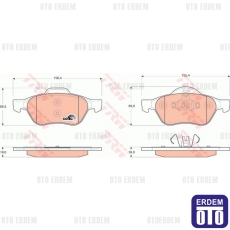 Renault Megane 2 Ön Fren Balatası TRW 410601237R 410601237R