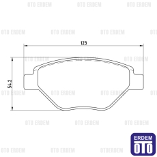 Renault Megane 2 Ön Fren Balatası TRW 410608713R 410608713R