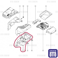 Renault Megane 2 Röle kutu kapağı Alt 8200356340 8200356340