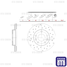 Renault Megane 4 Dacia Duster Fren Diski WBD1348CD 