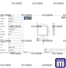 Renault R11 Kalorifer Peteği Radyatörü 2 Sıra 7702247465 7702247465