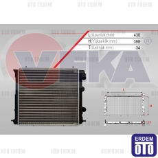 Renault R19 Motor Su Radyatörü 7702253648 7702253648