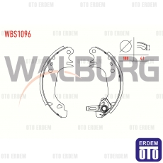 Renault R9 Fren Pabucu Balata Arka 1985-2000 / R11 Fren Pabucu Balata Arka 1983-1995 WBS1096 