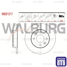 Renault R9 R11 R19 Fren Diski Ön WBD1217 