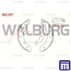 Renault Thalia Fren Pabucu Balata Arka 1998-2008 WBS1097 