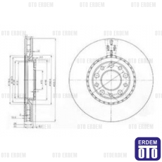 Alfa 159 Ön Disk Takımı 51760621