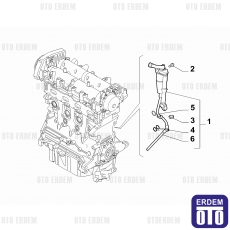 Alfa Romeo 1.6 JTDM Karter Yağ Hortumu 55213486 - 5