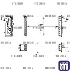 Alfa Romeo 164 Kalorifer Peteği Radyatörü 82420112 