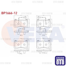 Alfa Romeo Giulietta Fren Balata Ön Fişli 2010  - 2