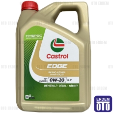 Castrol Edge Motor Yağı 0W20 4 Litre 