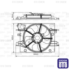 Dacia Duster Fan Motoru Davlumbazlı 1.5Dci 214814130R