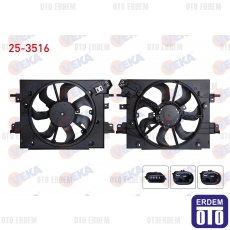 Dacia Duster Fan Motoru Su Radyatörü Davlumbazlı Tekli Fanlı Rezistanslı 1.5 Dci 4x4 2012 25-3516 - 2