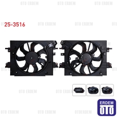 Dacia Duster Fan Motoru Su Radyatörü Davlumbazlı Tekli Fanlı Rezistanslı 1.5 Dci 4x4 2012 25-3516