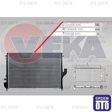 Dacia Duster Su Radyatörü Brazing 1.5 DCI 2010 16-3538B - 2