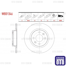 Dacia Logan MCV Sandero Fren Diski Ön 