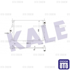 Dacia Logan Motor Su Radyatörü Kale 8200735039