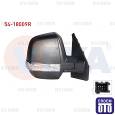 Dış Dikiz Aynası Sağ Mekanik Çift Camlı Fiat Doblo Cargo 2010 54-18009R - 2