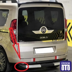 Doblo 3 Sol Arka Tampon Basamak Uç Plastiği 55174190 - 2