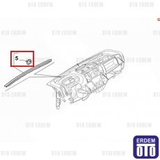 Doblo Ön Izgara Klipsi 1357712080 - 2