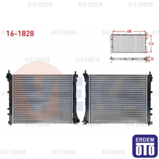 Fiat 500 Su Radyatörü 1.3 Mjt 2008-2012 16-1828 - 2