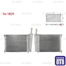Fiat 500 Su Radyatörü Mekanik 1.2 2008-2012 16-1829