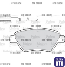Fiat 500C Ön Fren Balata Takımı Valeo 55174420 - 2