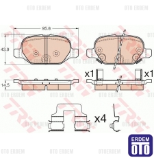 Fiat 500L Arka Fren Balatası TRW 77366388 - 2