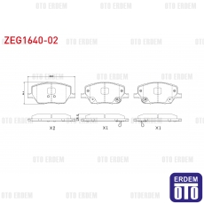 Fiat 500X Ön Fren Balatası İkazlı 2014- 