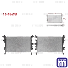 Fiat 500X Su Radyatörü Brazing 1.3 Mjt 2014 16-1849B
