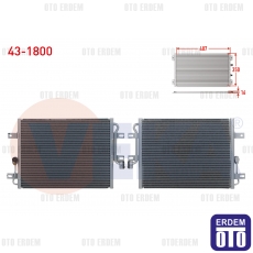 Fiat Albea Klima Radyatörü 1.2i 2003-2007 43-1800 - 2