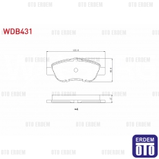 Fiat Albea Palio Fren Balatası Ön 2003-2005 