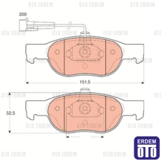 Fiat Brava Ön Fren Balatası Takımı 77362199 - 3