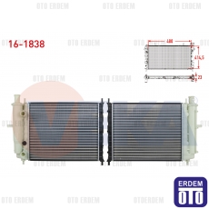 Fiat Bravo 1.6 16V 1995-2004 Su Radyatörü 16-1838 - 2
