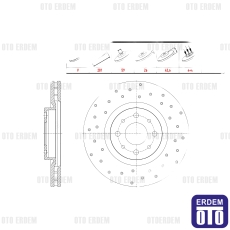 Fiat Bravo Fren Diski Ön 2006-2014 