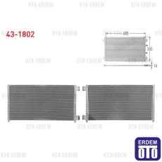 Fiat Doblo 1.9 Jtd Klima Radyatörü 2001-2010 43-1802